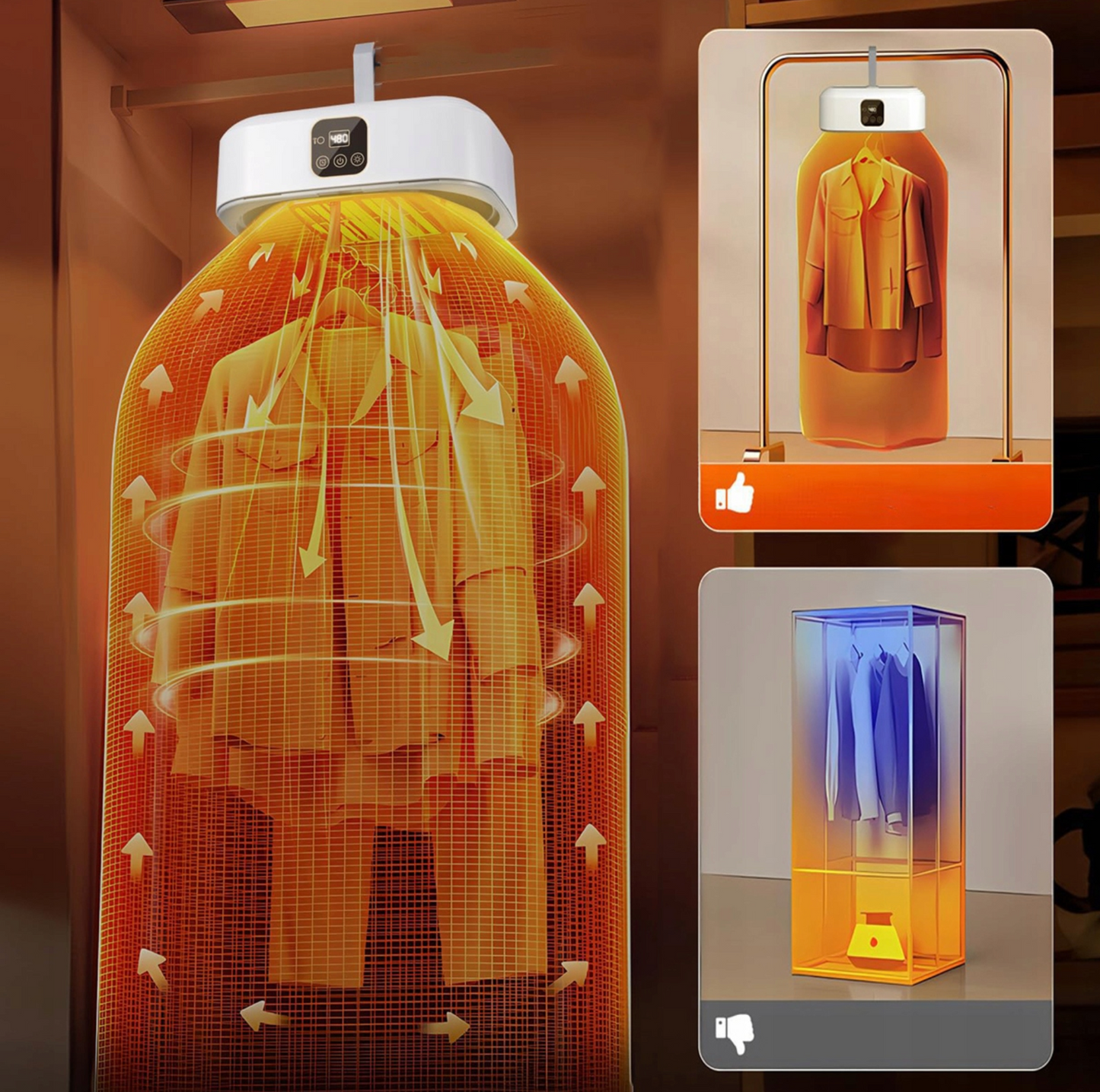 Suszarka Elektryczna parownica do Ubrań Arais™